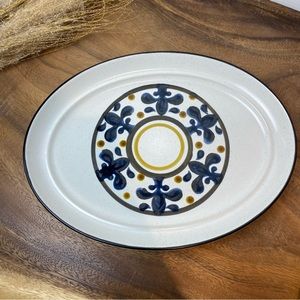 Vintage Noritake Lily Stoneware Oval Serving Platter